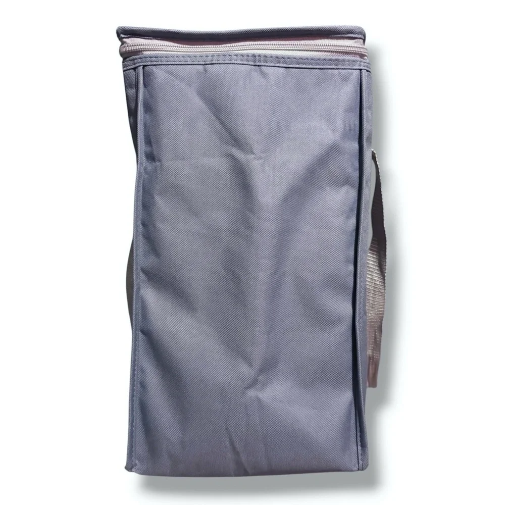 KEEP COOL x COSTCO Large Blue Grey Rectangular Zip Top Insulated Cooler Bag